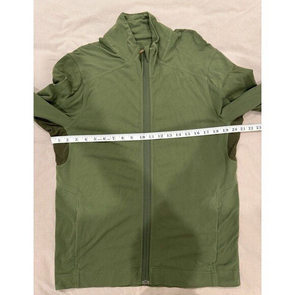 Lululemon Womens Large Instill Jacket Bronze Green Mesh Athlesiure Workout Gym - Picture 5 of 6